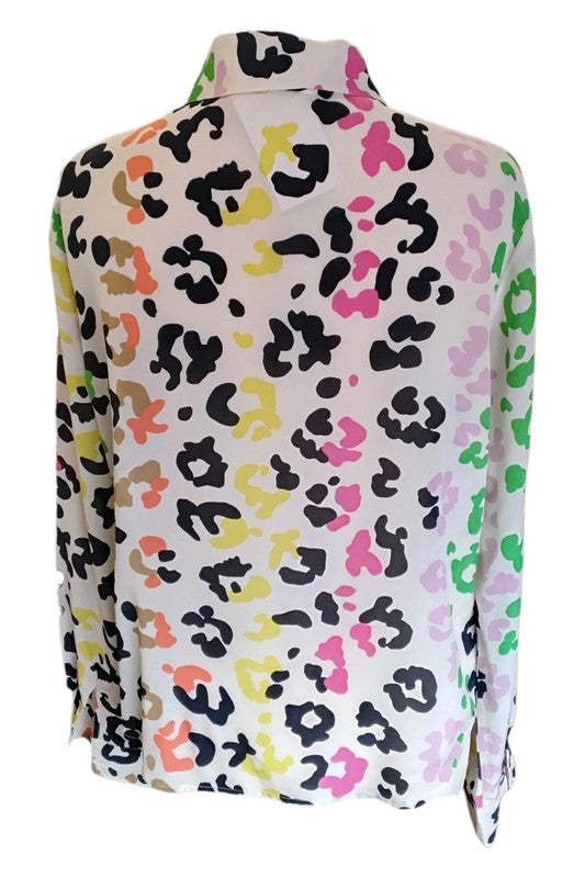 Essentiel Shirt Beige Print Sz 40/12 9866HGI