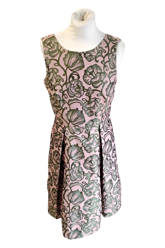 Hallhuber Donna Dress Peach Sz 8 9865HGI