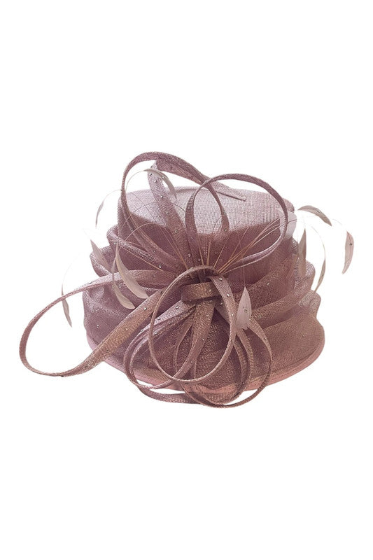 Emma B Fascinator hat mauve one size 9850BDO