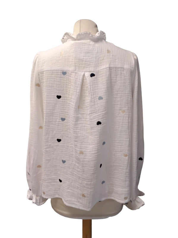 I koone & Bianka white top size S, 9909MG