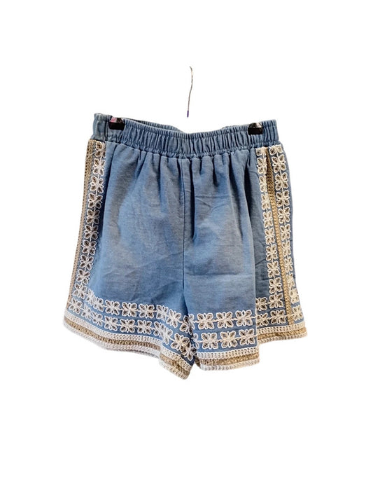 Nua shorts blue and white, size S, 9911MG
