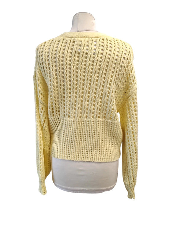 Kélie Paris yellow top, knit wear, one size, 9908MG