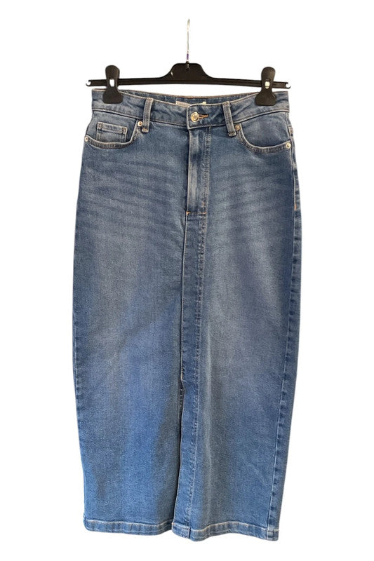 Skirt denim maxi blue size 8 9870MG