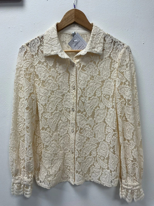 Golden Live top cream Size S 9898MG
