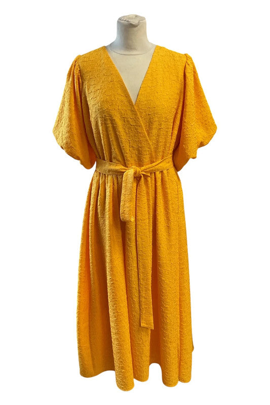 Selected Femme yellow dress, size 12, 9960AMU