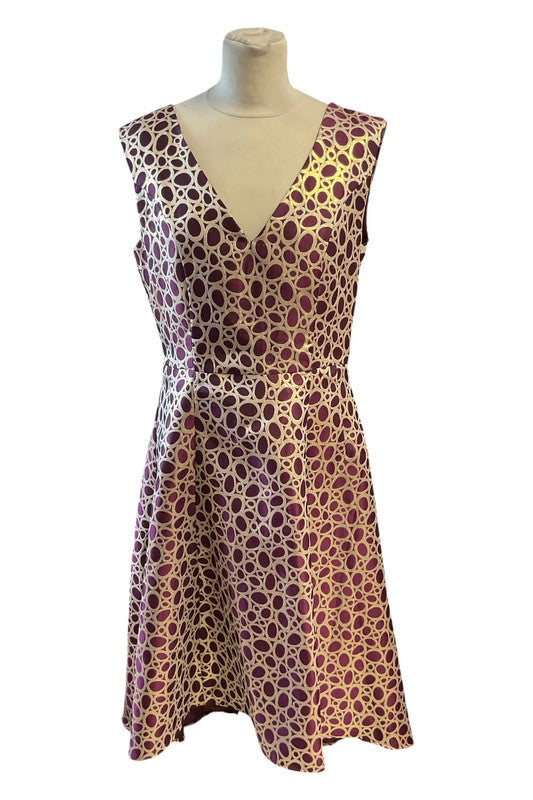 Marc Angelo pink and gold dress, size 12, 9968FMC
