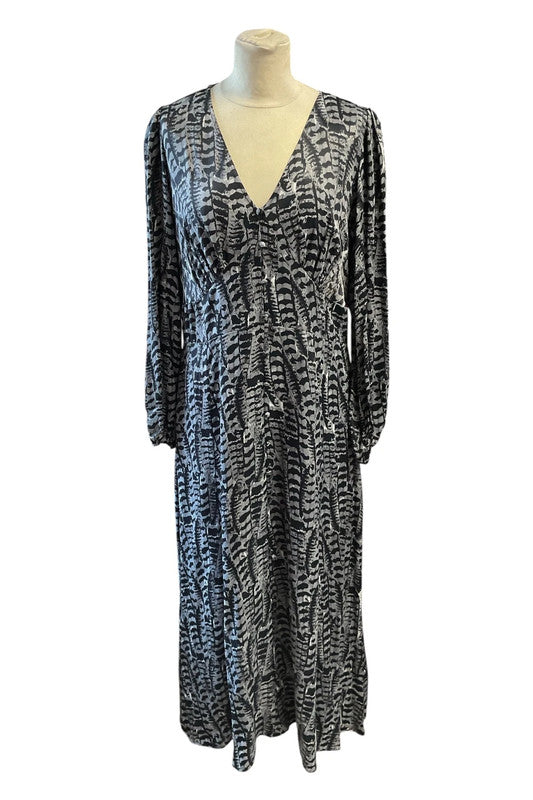 Gallery dress black and white, size 14, 9975JMG