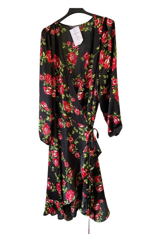 Studio dress black and print Size 22 9958CBO