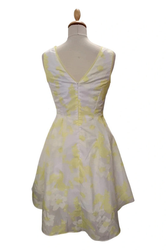 Coast Dress Yellow&White Sz 8 10001ANN