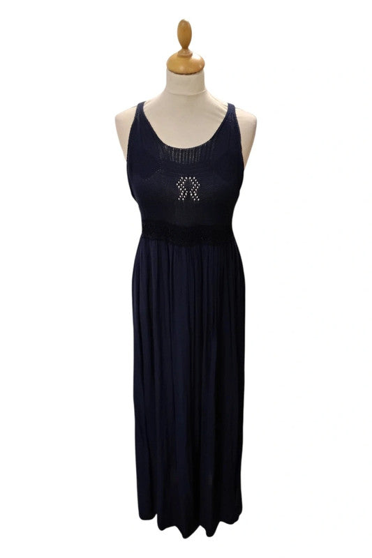 Made in Italy Dress Navy Sz S 9985ANN