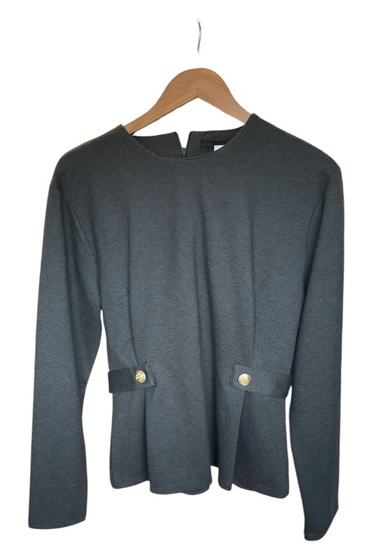 Zara top gray Size L 9874CBO