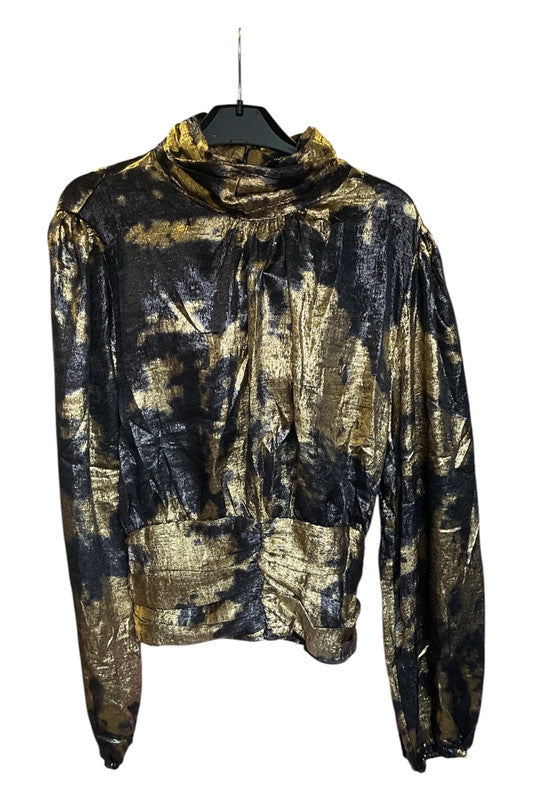Retro & Icone top gold and black Size M 9893CBO