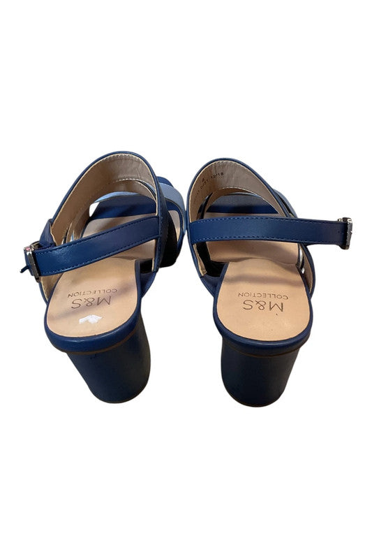 M&S sandals blue and navy Size UK4