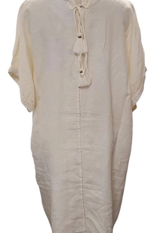 Alessia Massimo Dress 100%Linen One size 10000ANN
