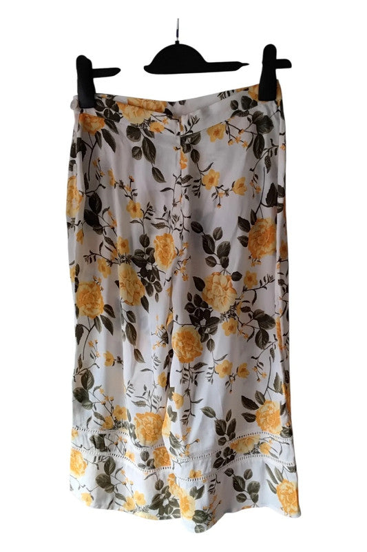 Miss Selfridge Cream Print Sz 8 10048KG