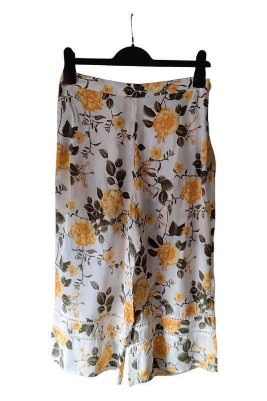 Miss Selfridge Cream Print Sz 8 10048KG