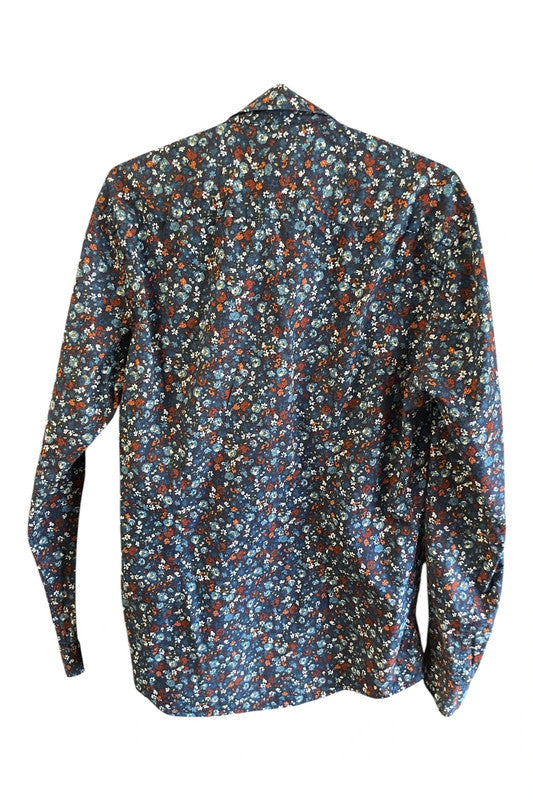 Zara shirt navy and multicolour Size M (slim fit) 10073DFR