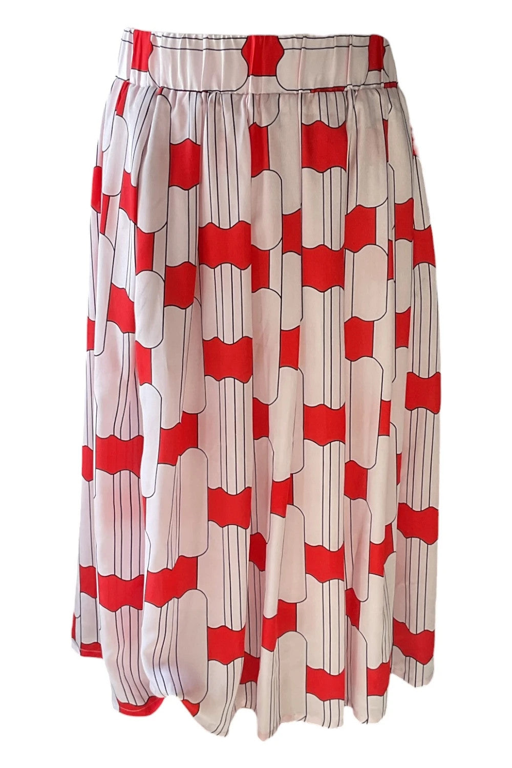 Anonyme Skirt red print  size 14 10088RBO
