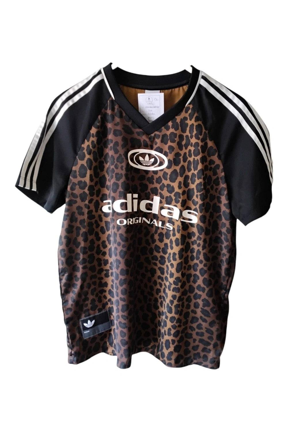 Adidas Originals jersey  brown  print  size 8-10 10101MG