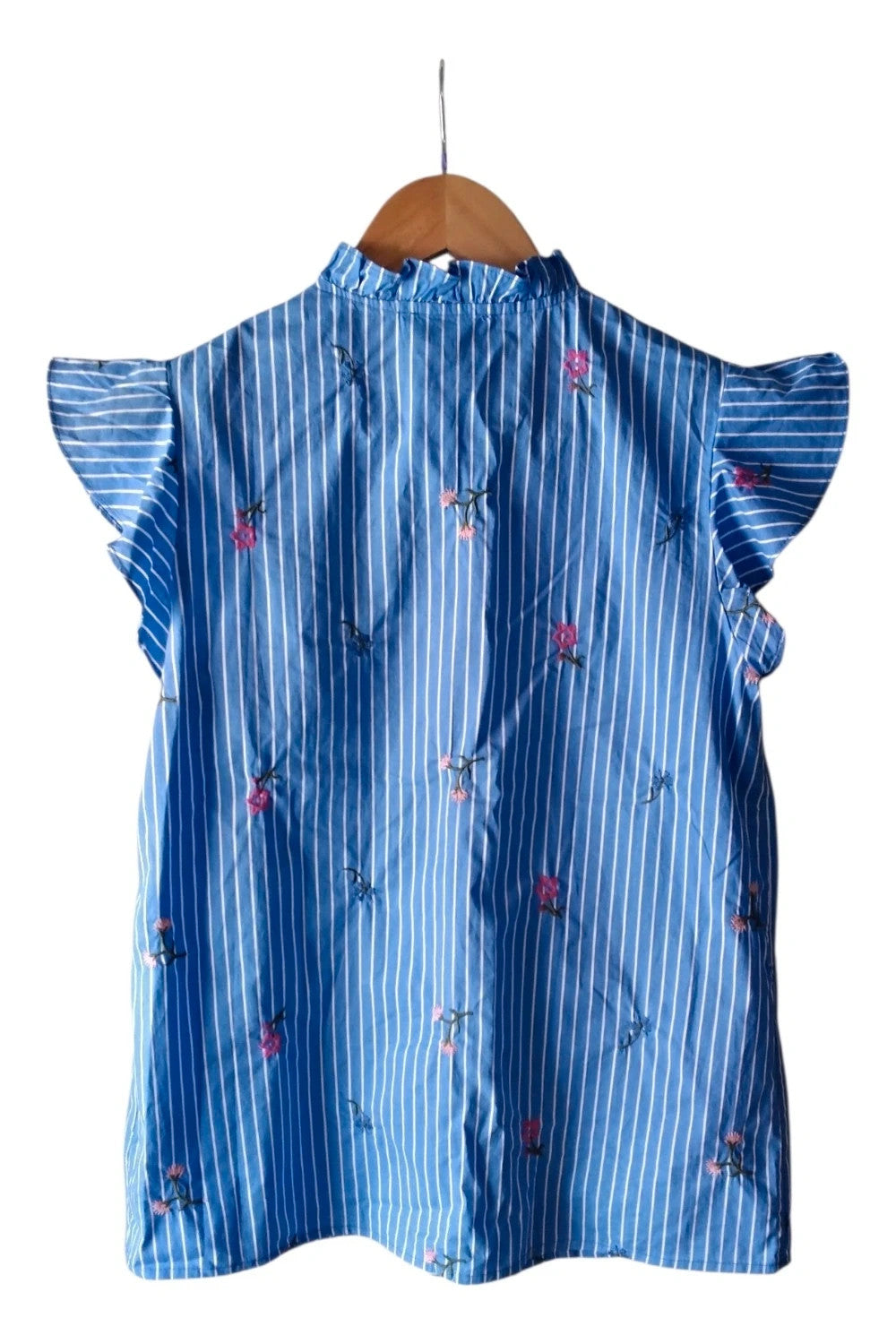 By One Top Blue Striped Sz Small 10099MG