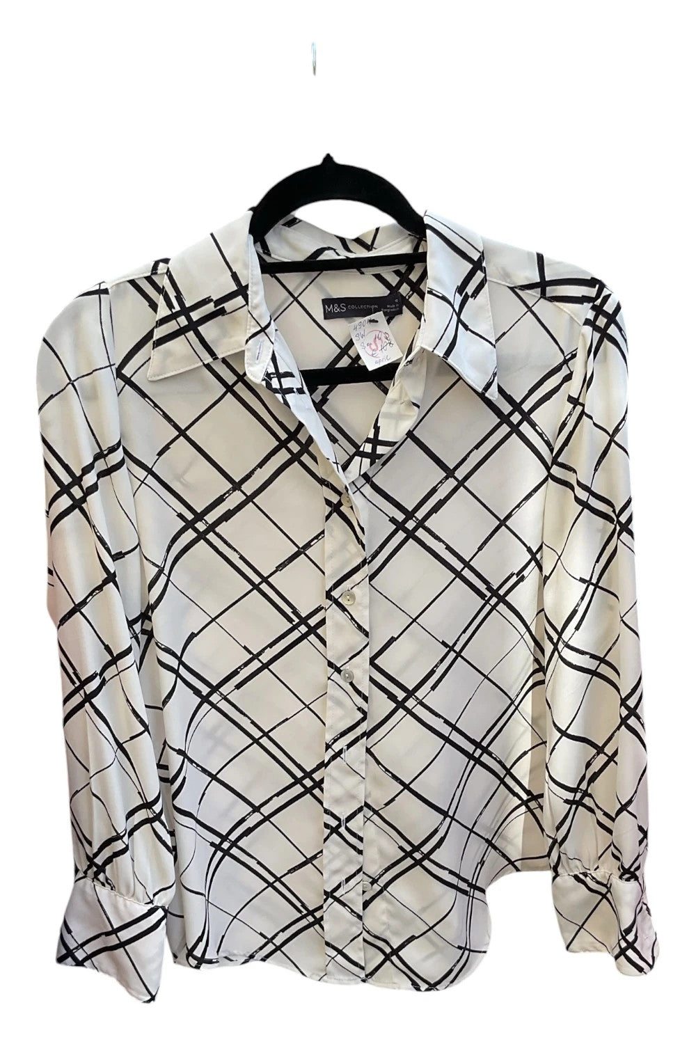 M&S Top black and white size 10  4904SW