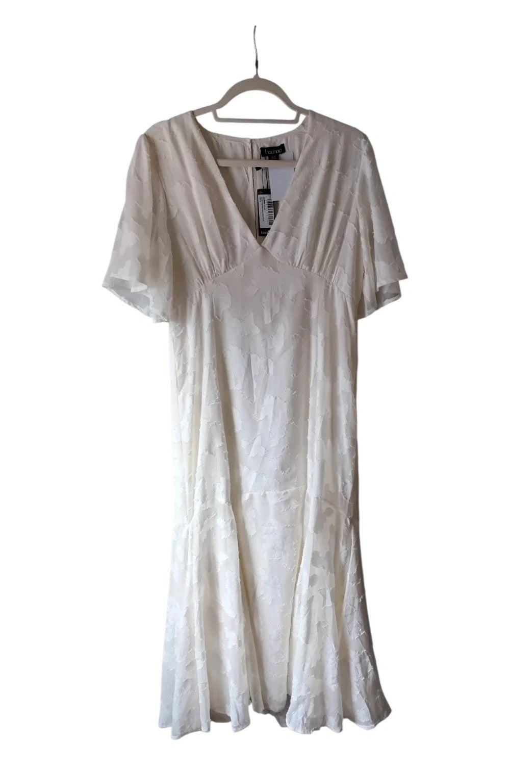 Boohoo Dress Cream Sz 14 10093