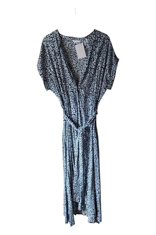 Melting Stockholm Dress Blue Print Sz M 10094NNE