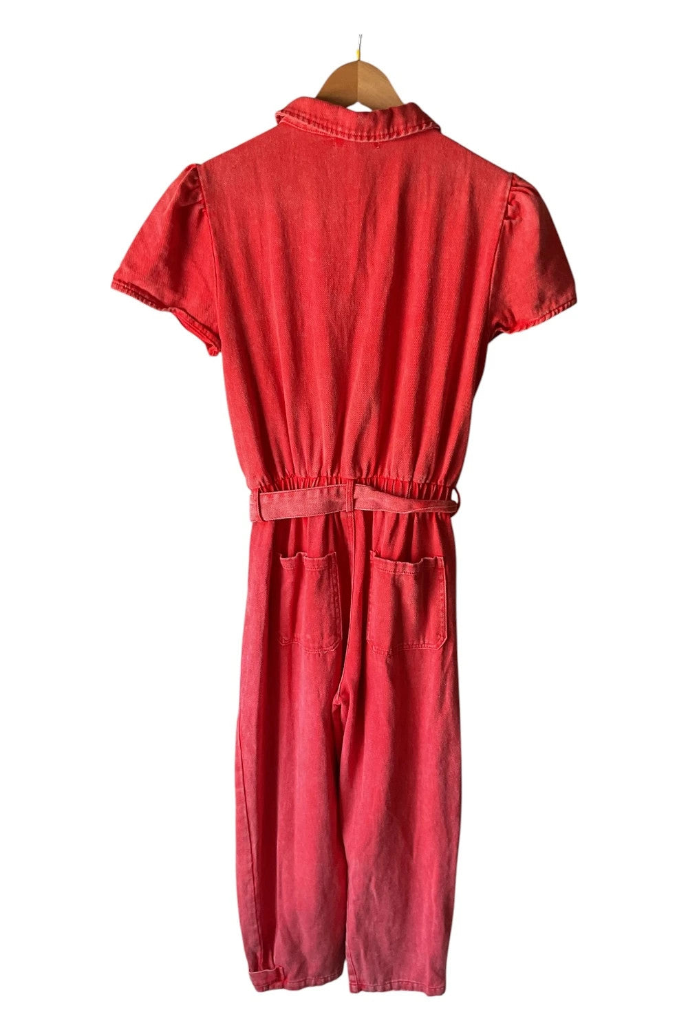 Kilky denim jumpsuit red Size S 10108MG