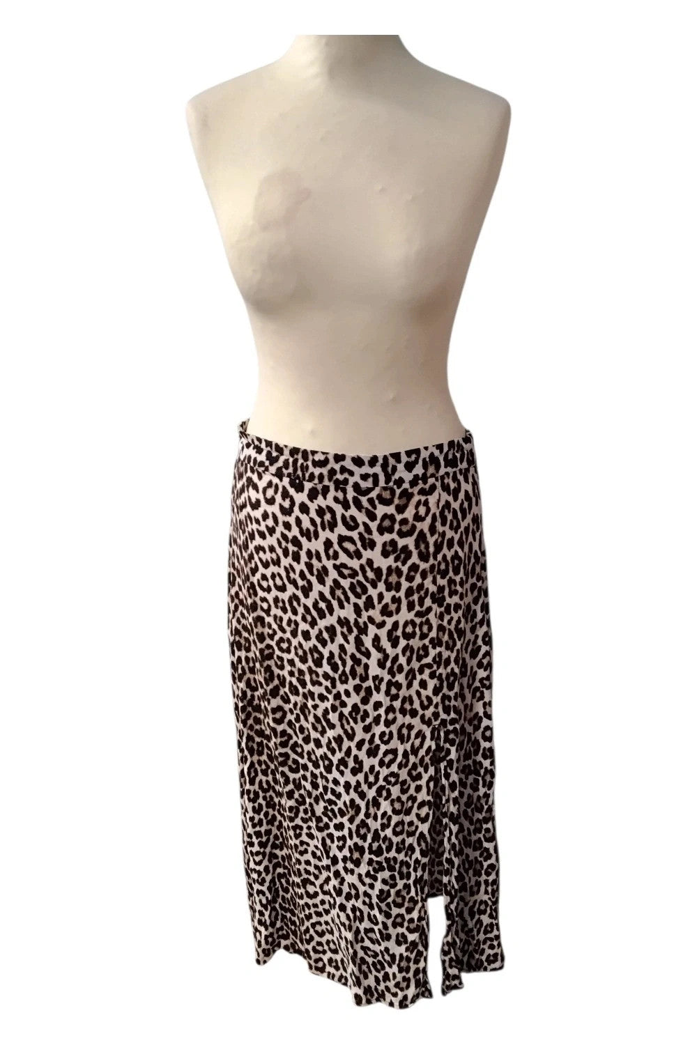 H&M Skirt Leopard Print Sz 12 10105SCA