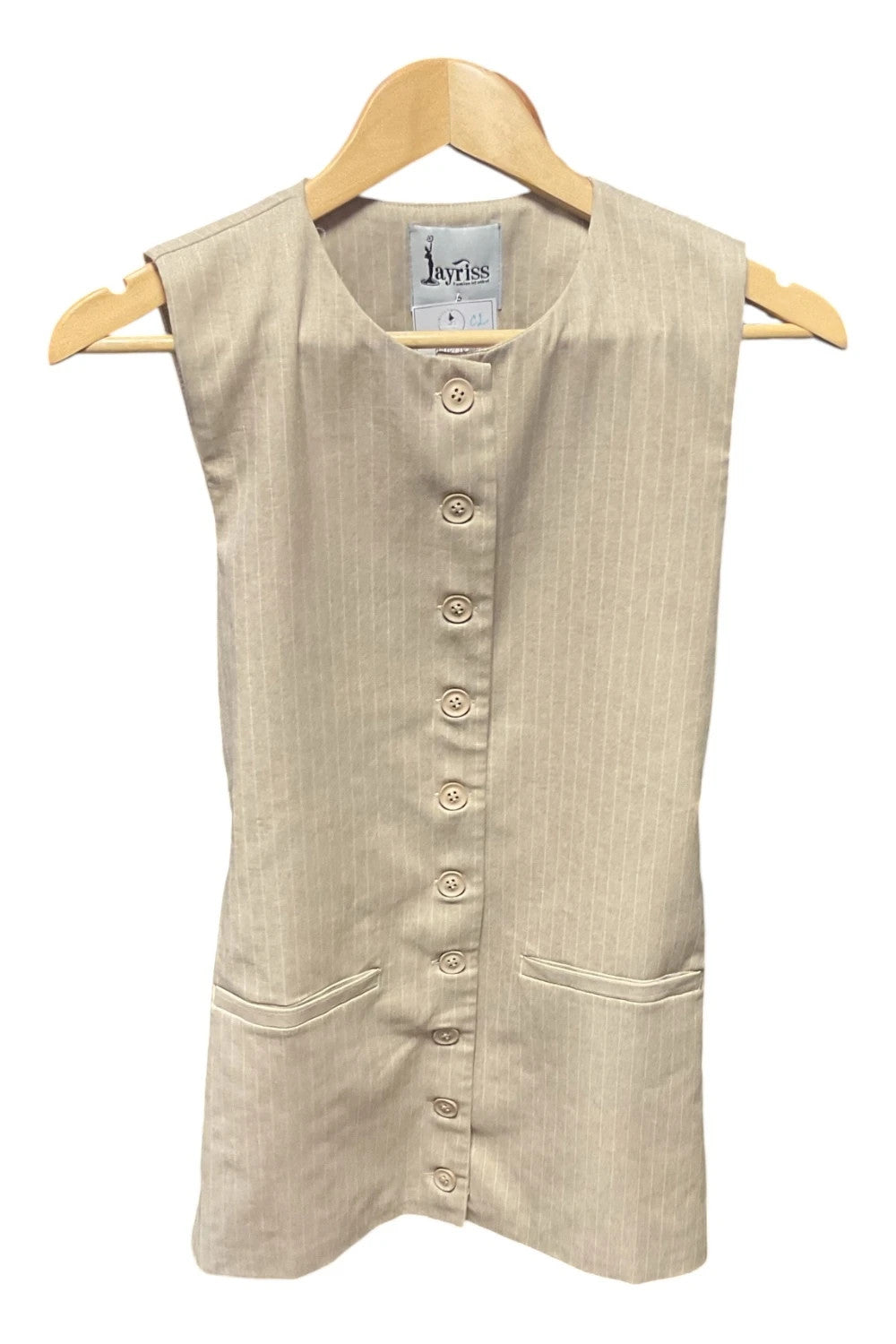 Syria’s vest coat beige Size S  10110MG