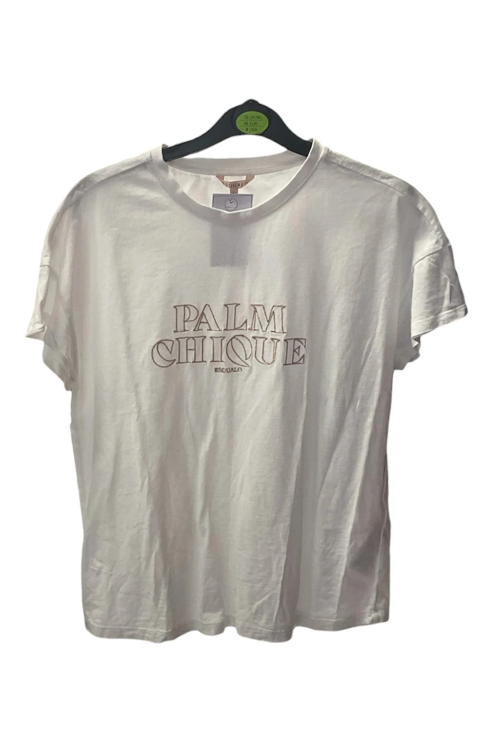 EsQualo T-shirt white size S 10123MOD