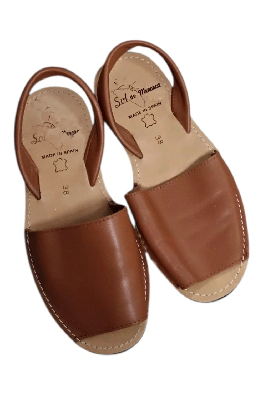 Sol De Menorca Sandals Brown Sz 38 10126MVE