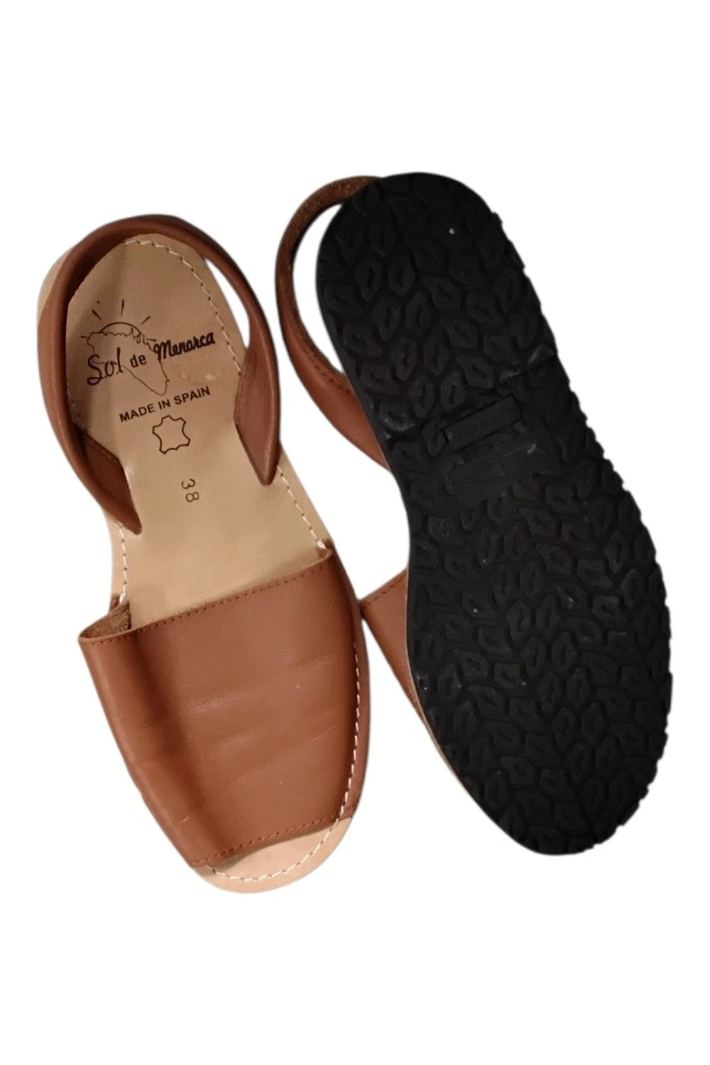 Sol De Menorca Sandals Brown Sz 38 10126MVE