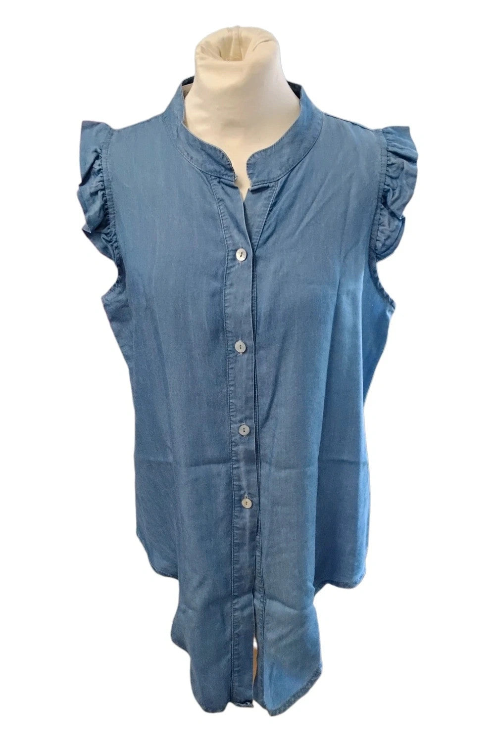 New Collection Top Denim Blue Sz one(12) 10140ANN