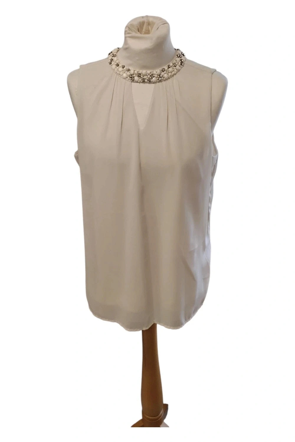 Vero Moda Top Cream Sz M 10138ANN