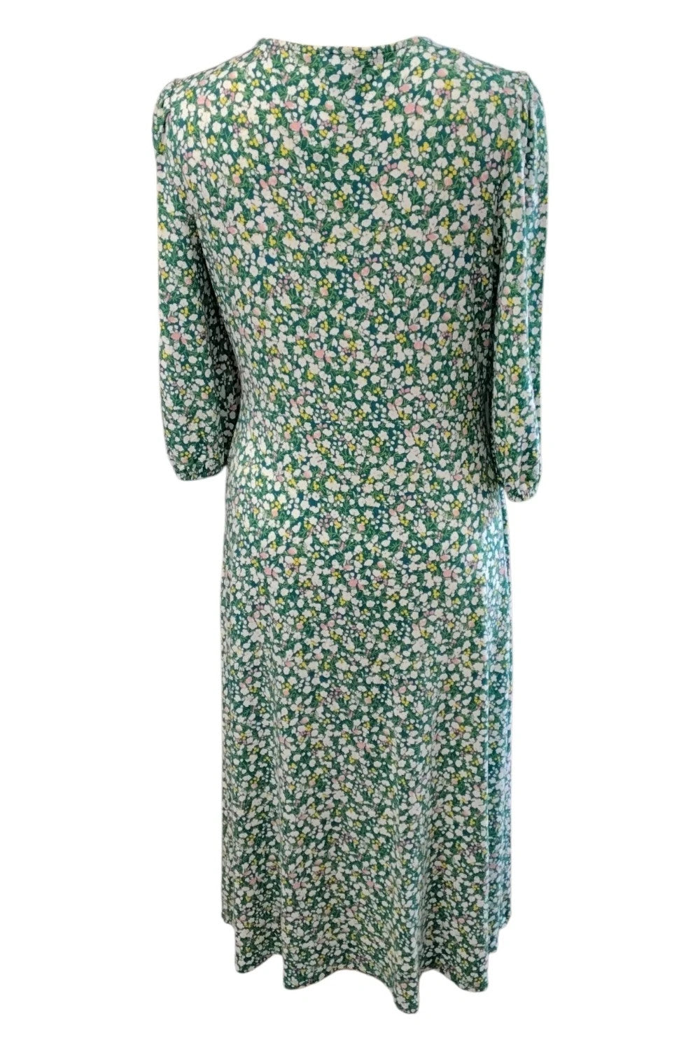 M&S Dress Green Print Sz 10 10132DMC