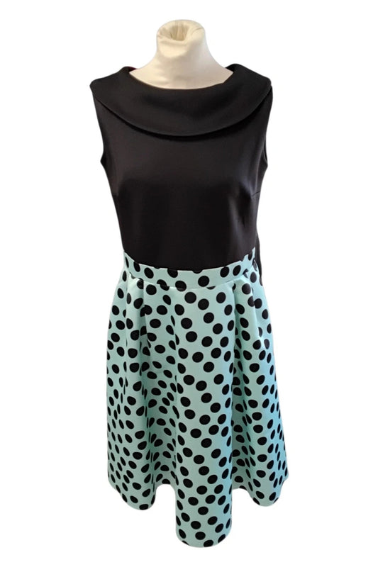 Daisy May Dress Black&Green Sz 16 10131DMC