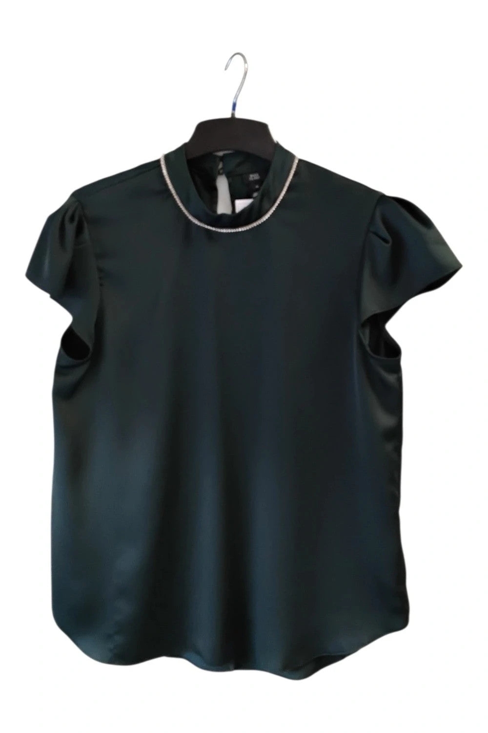River Island Top Green Sz 14 10102SHO