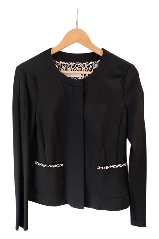 Gerry Weber Blazer Black Sz 12 10158NBR