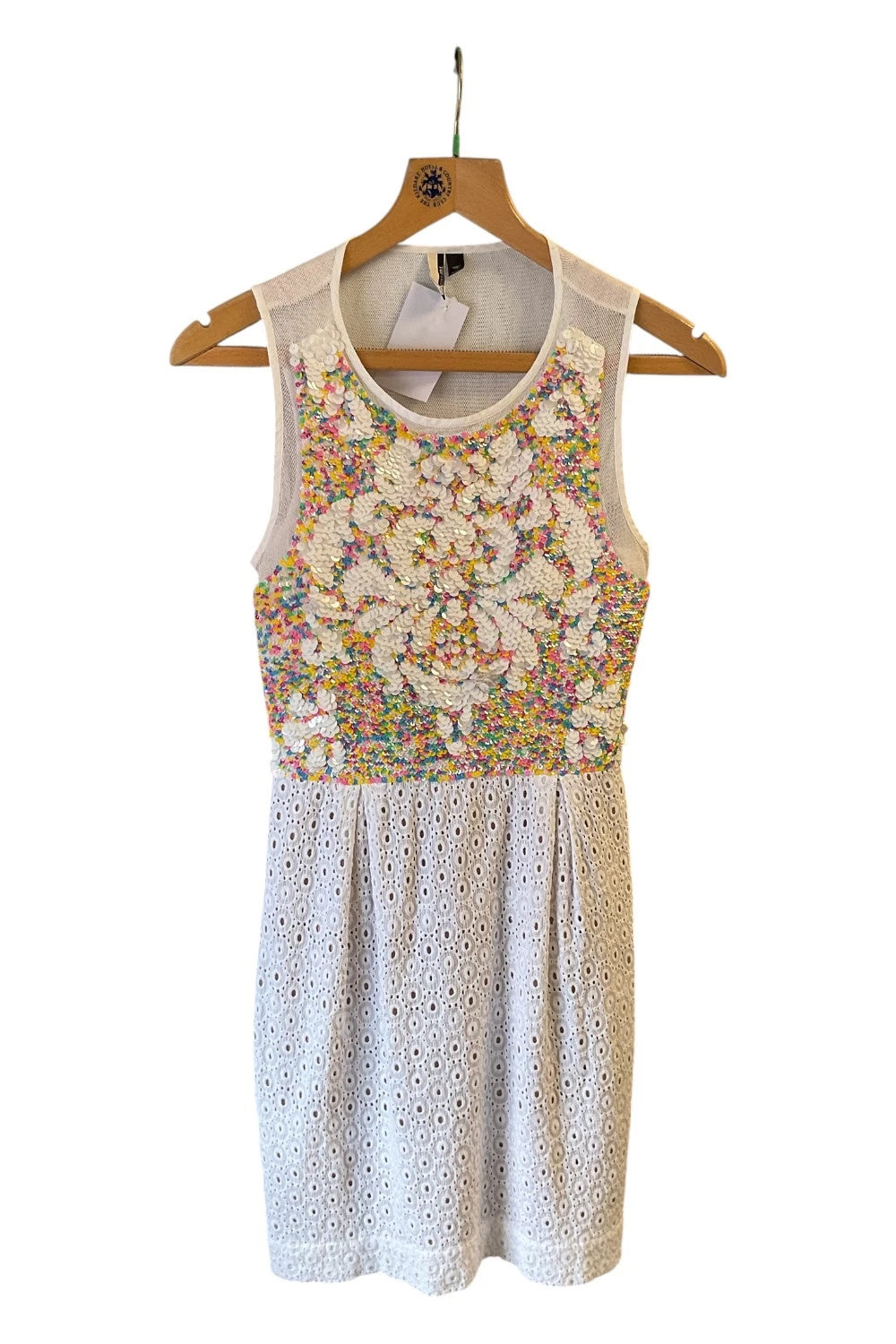 Topshop Dress white size-10 9990ANN