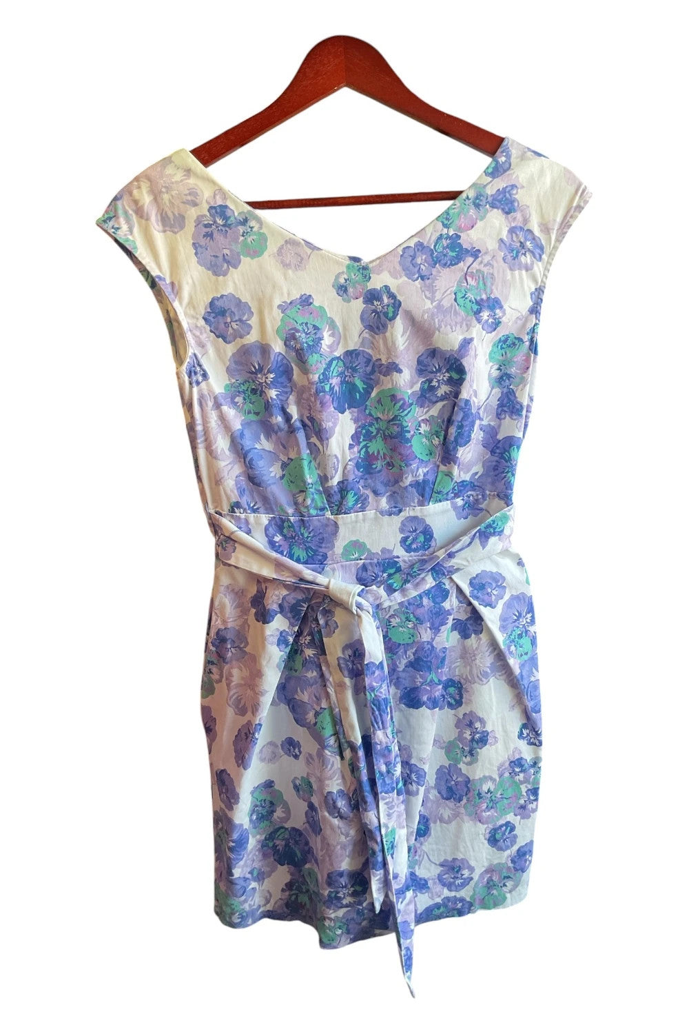 Closet Dress purple print  size-10 9987ANN