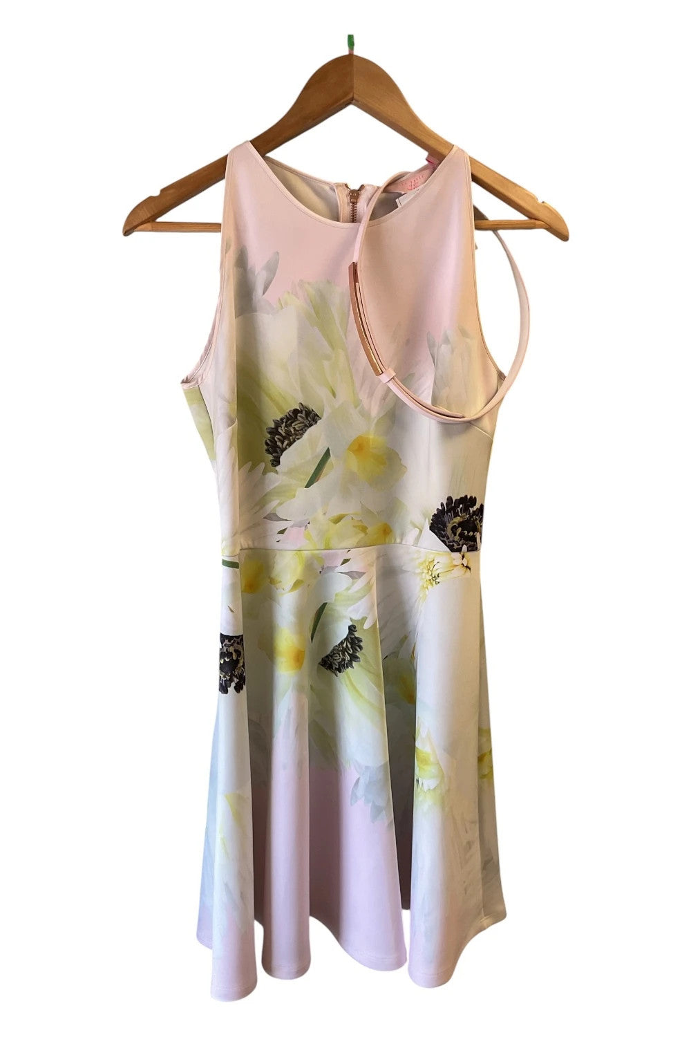 Ted  Baker Dress white  print  size-2Medium 9995ANN
