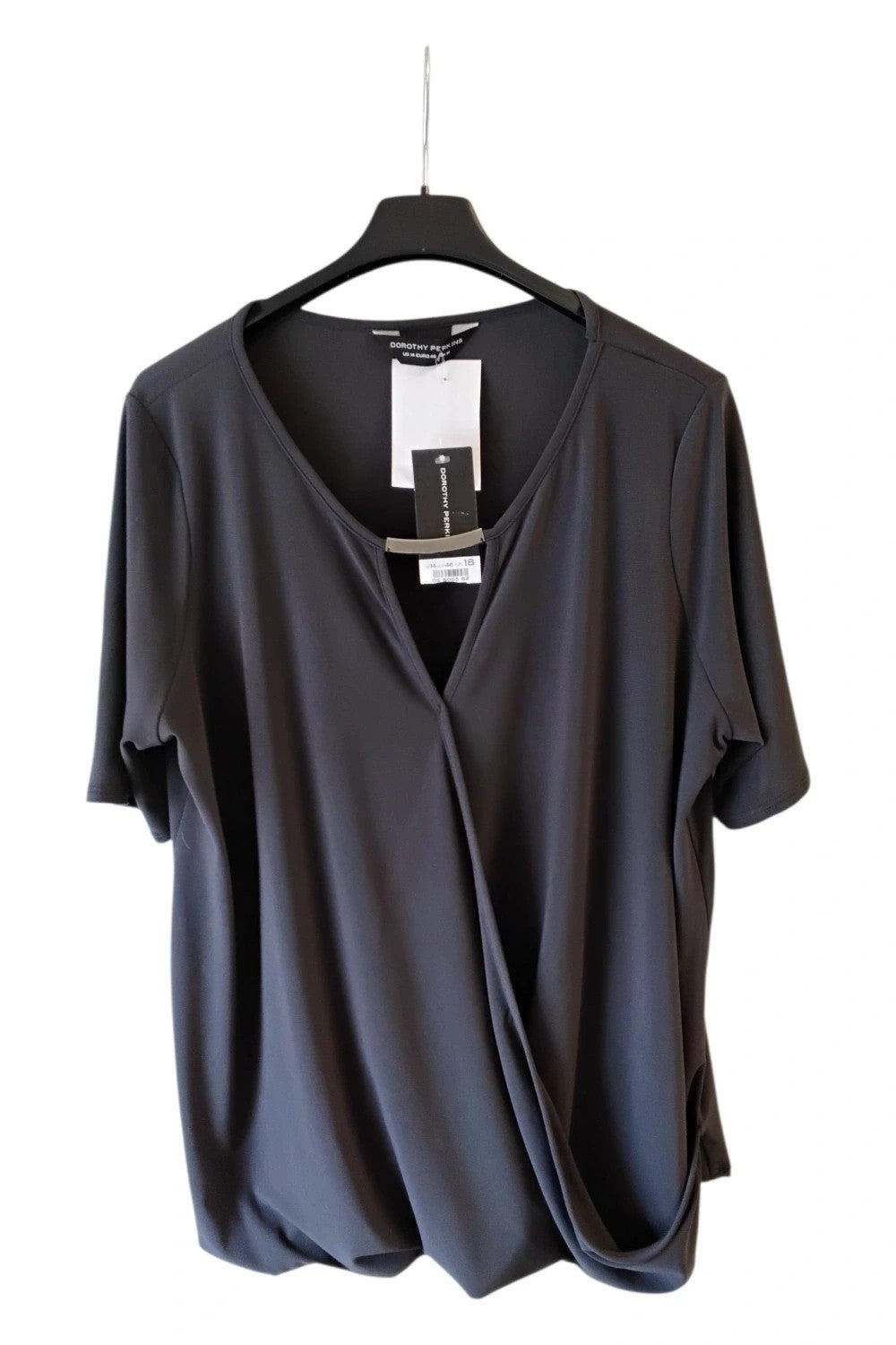 Dorothy Perkins Top Grey Sz-18 9885CBO