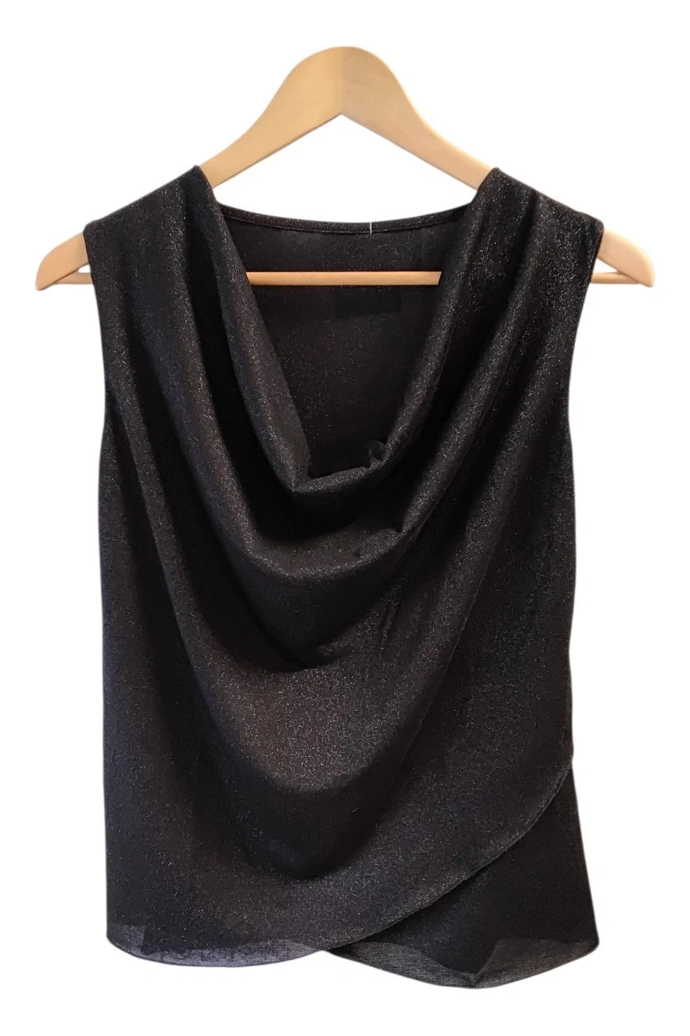 Made in Italy  Top cowl neck  black size-M 10225ANN