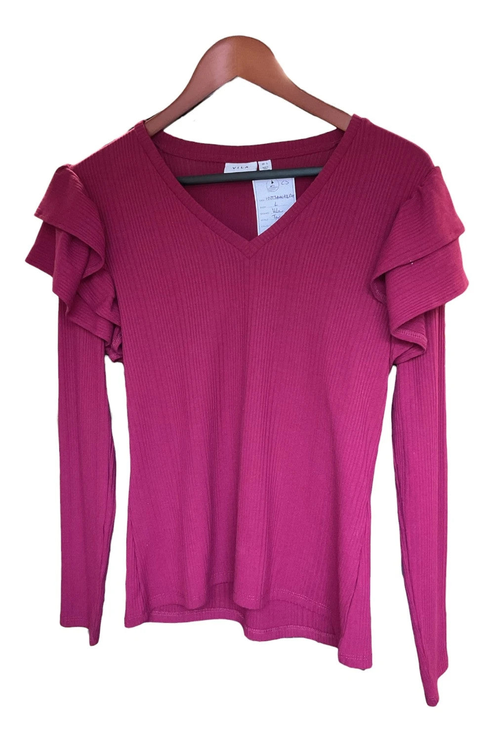 Vila top magenta size-l 10223ANN