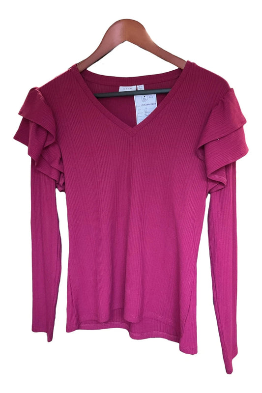 Vila top magenta size-l 10223ANN