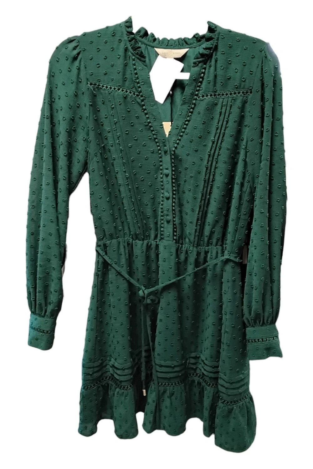 Love&Roses Dress Green Sz-10 10229CDC