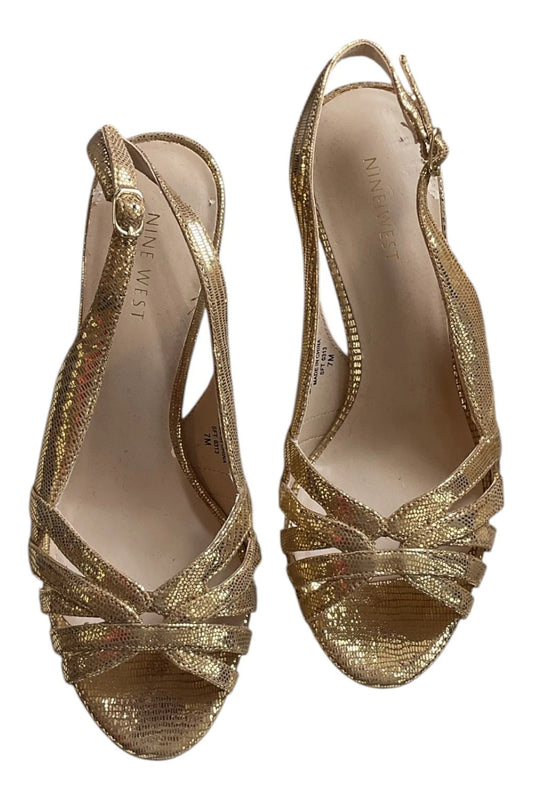Nine West shoes gold  size-37 10044ANN