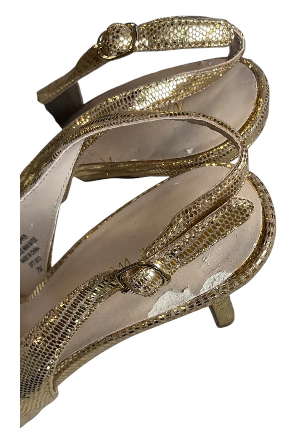 Nine West shoes gold  size-37 10044ANN