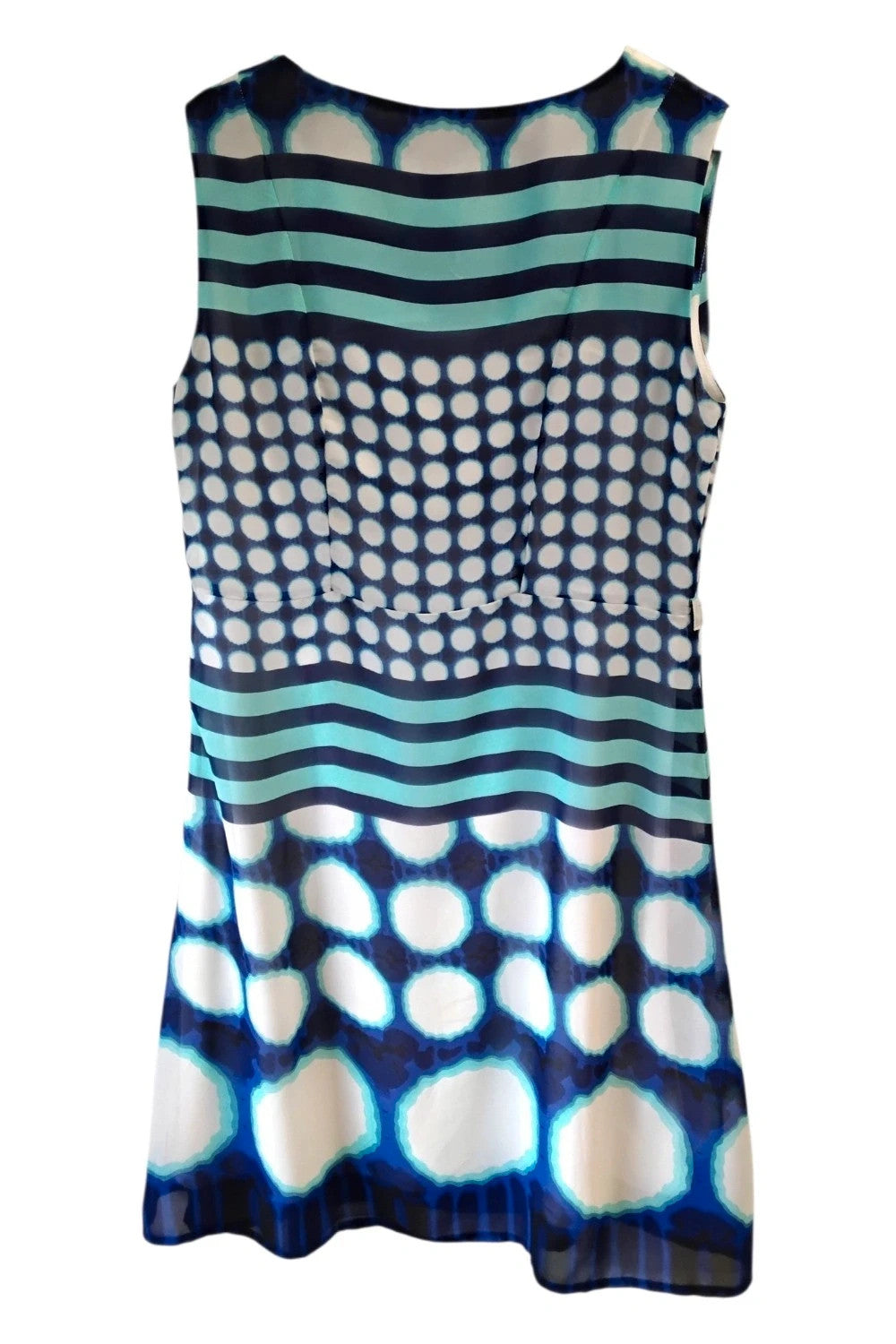 Smashed Lemon Dress Blue Print Sz-16 10030ANN